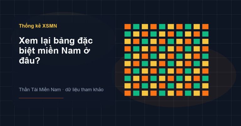 Ảnh minh họa Xem lại bảng đặc biệt miền Nam ở đâu? trên Thần Tài Miền Nam