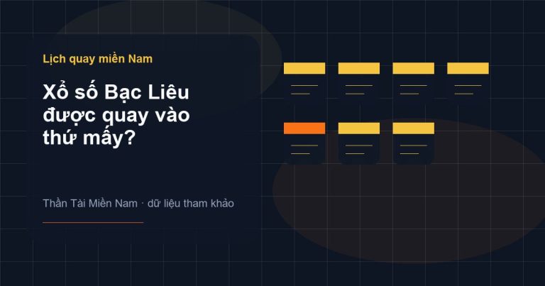 Ảnh minh họa Xổ số Bạc Liêu được quay vào thứ mấy? trên Thần Tài Miền Nam