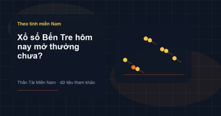Ảnh minh họa Xổ số Bến Tre hôm nay mở thưởng chưa? trên Thần Tài Miền Nam