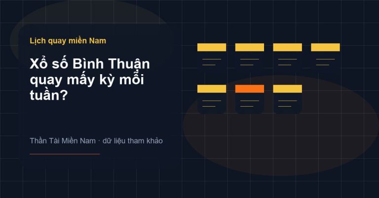Ảnh minh họa Xổ số Bình Thuận quay mấy kỳ mỗi tuần? trên Thần Tài Miền Nam