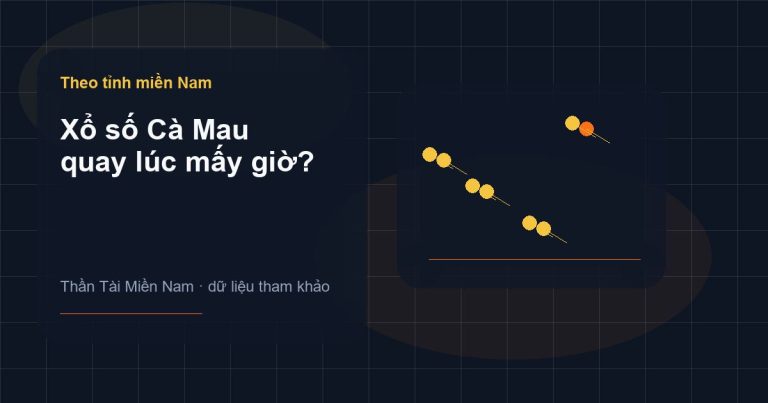 Ảnh minh họa Xổ số Cà Mau quay lúc mấy giờ? trên Thần Tài Miền Nam